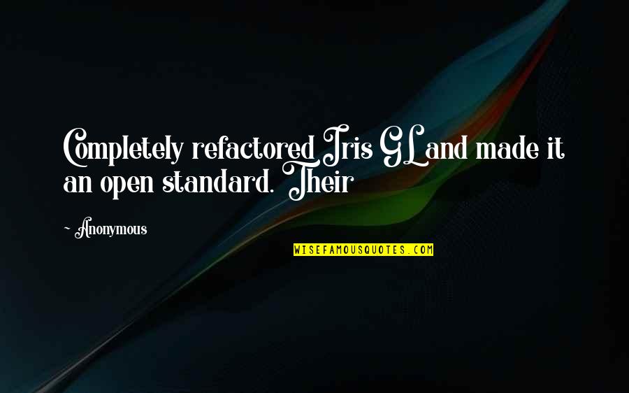 Howkins North Quotes By Anonymous: Completely refactored Iris GL and made it an