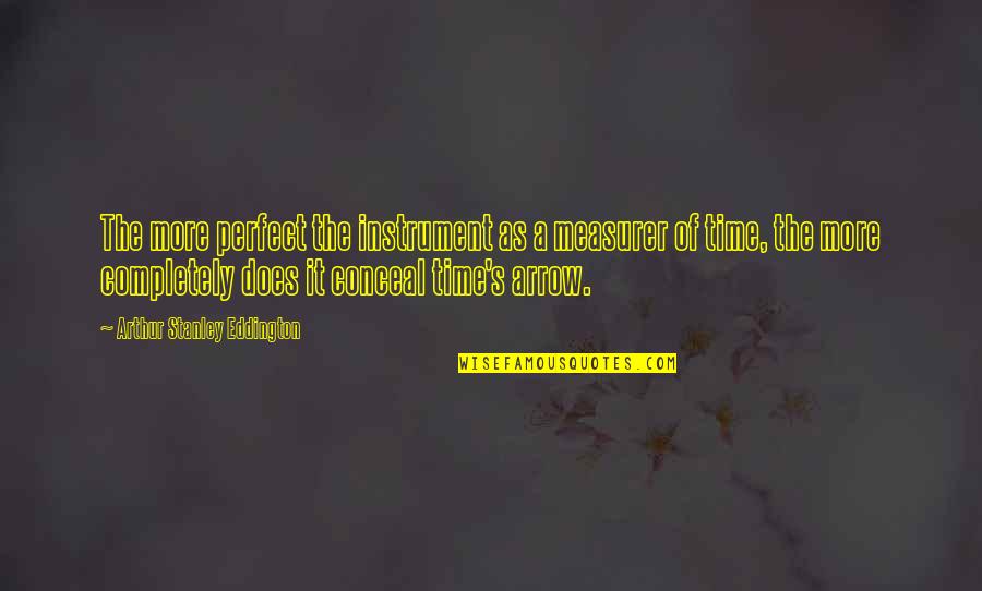 Howren Gastonia Quotes By Arthur Stanley Eddington: The more perfect the instrument as a measurer