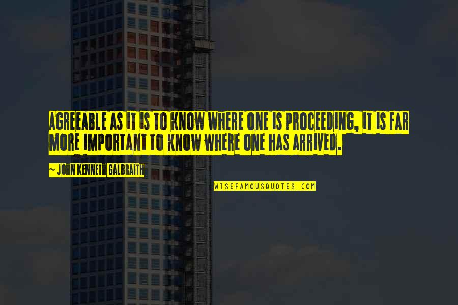 Hramajkraft Quotes By John Kenneth Galbraith: Agreeable as it is to know where one Hramajkraft Quotes By John Kenneth Galbraith: Agreeable as it is to know where one