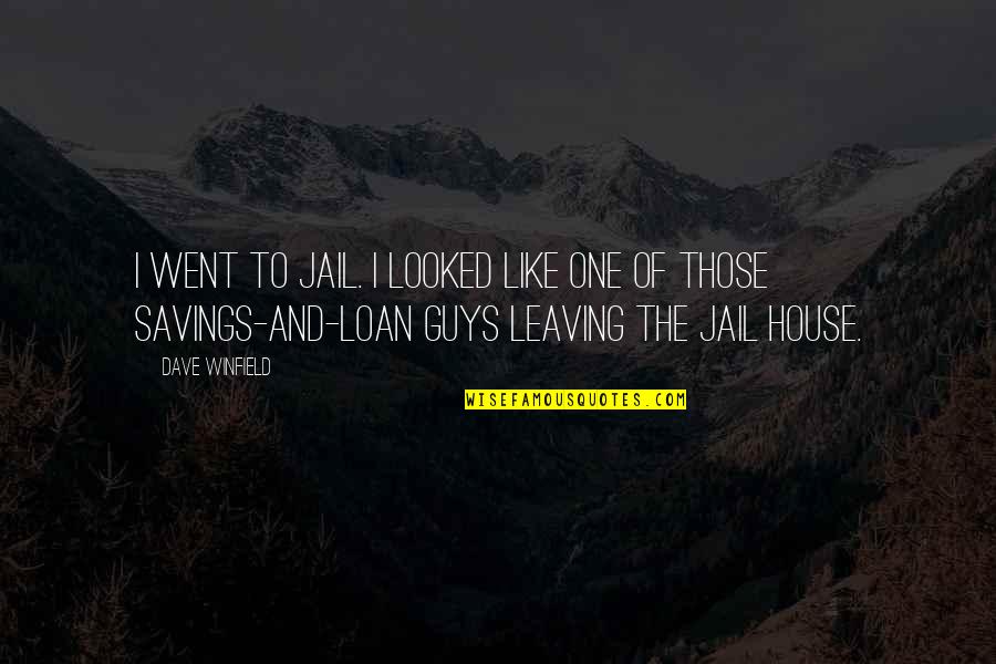 Hrannar P Tursson Quotes By Dave Winfield: I went to jail. I looked like one Hrannar P Tursson Quotes By Dave Winfield: I went to jail. I looked like one