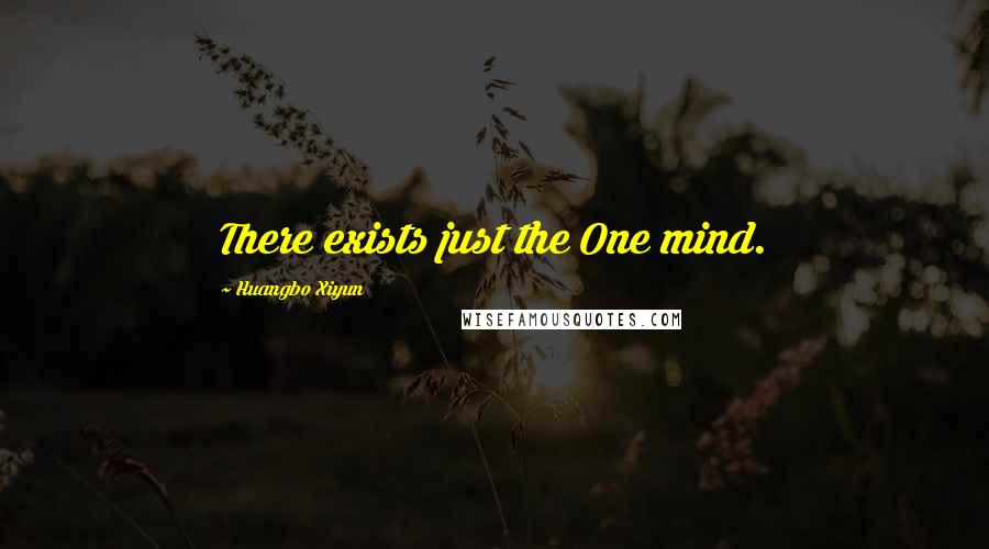 Huangbo Xiyun quotes: There exists just the One mind.