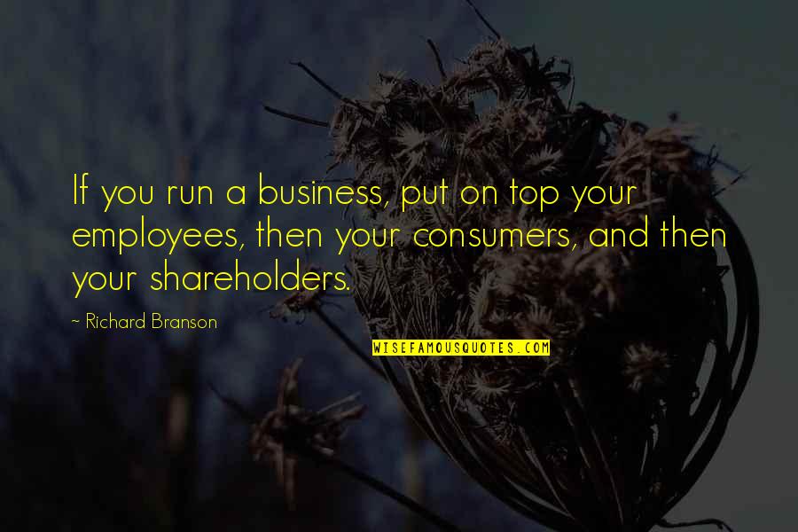 Huckleberry Finn Jim Quotes By Richard Branson: If you run a business, put on top