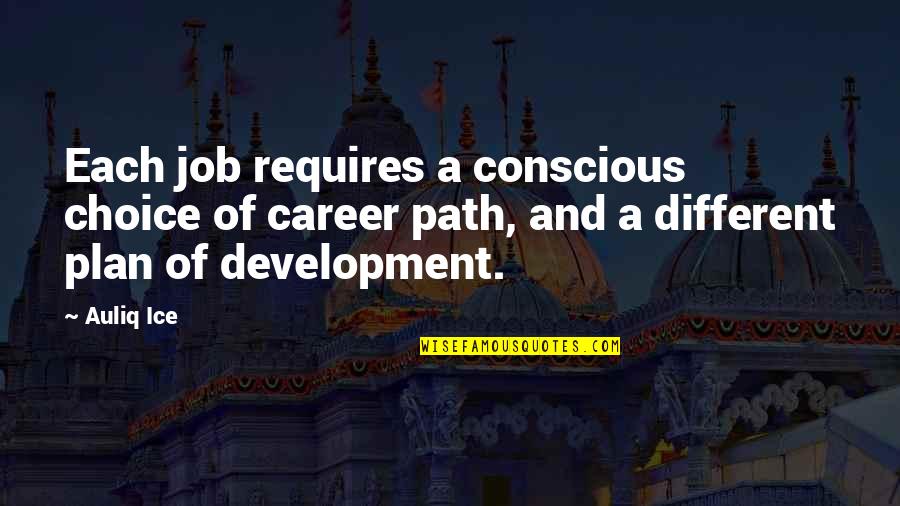 Huestis Styroformer Quotes By Auliq Ice: Each job requires a conscious choice of career Huestis Styroformer Quotes By Auliq Ice: Each job requires a conscious choice of career