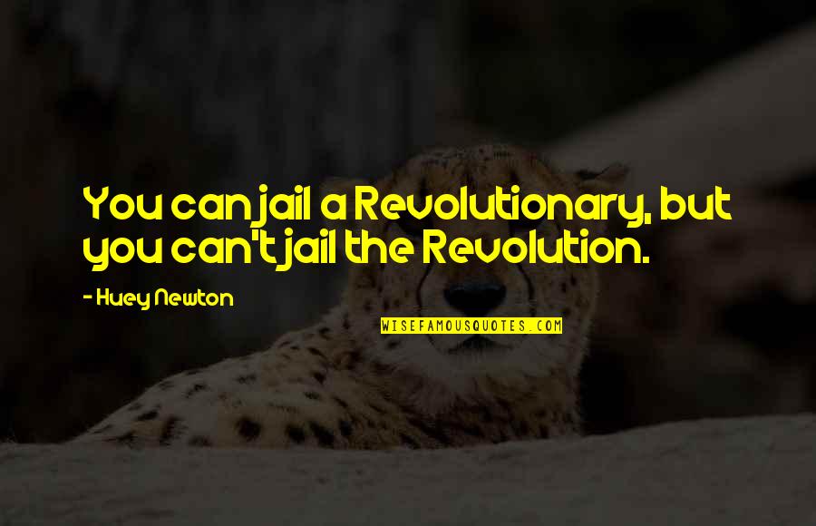 Huey Newton Quotes By Huey Newton: You can jail a Revolutionary, but you can't