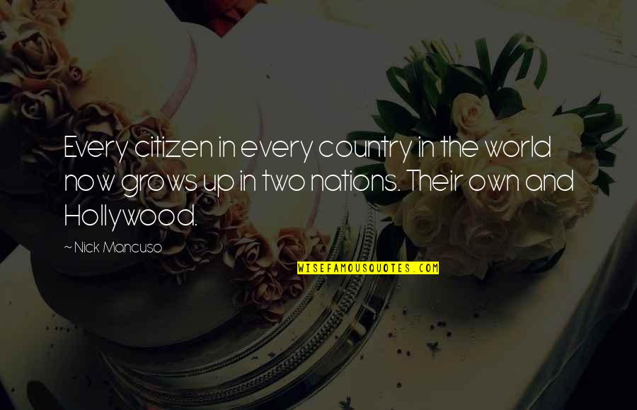Huffalamp Quotes By Nick Mancuso: Every citizen in every country in the world
