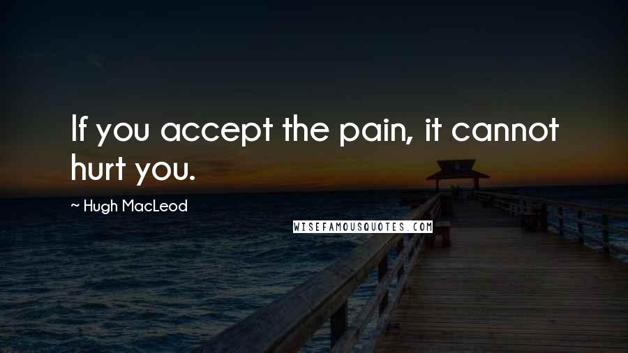 Hugh MacLeod quotes: If you accept the pain, it cannot hurt you.
