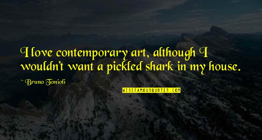 Huichols Quotes By Bruno Tonioli: I love contemporary art, although I wouldn't want