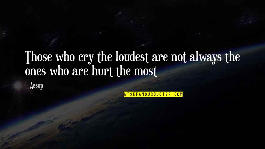 Hulshof Obituaries Quotes By Aesop: Those who cry the loudest are not always