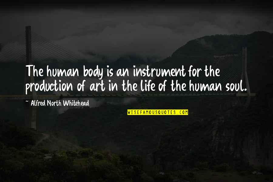 Human Body And Art Quotes By Alfred North Whitehead: The human body is an instrument for the