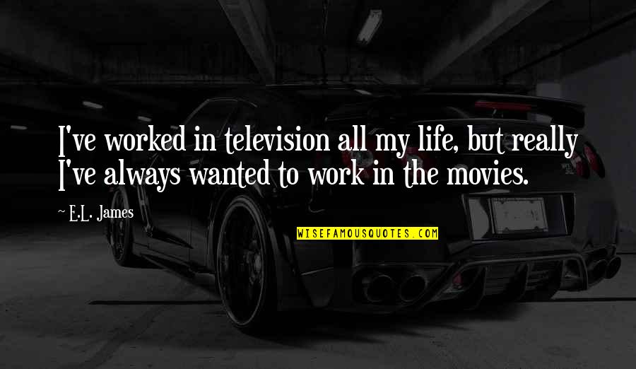 Human Development And Learning Quotes By E.L. James: I've worked in television all my life, but
