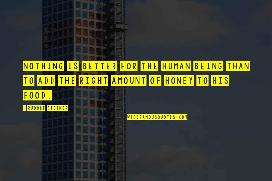 Human Right Quotes By Rudolf Steiner: Nothing is better for the human being than