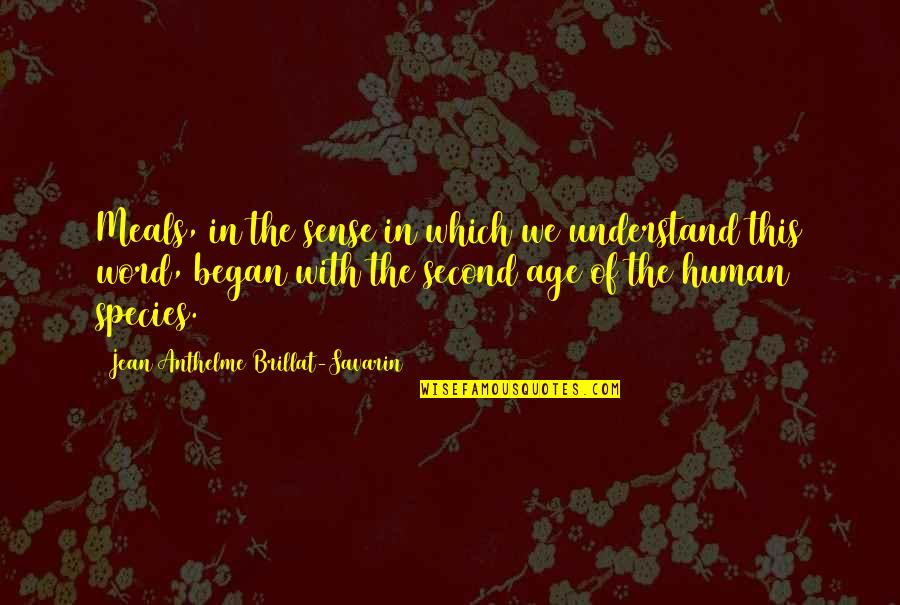 Human Species Quotes By Jean Anthelme Brillat-Savarin: Meals, in the sense in which we understand