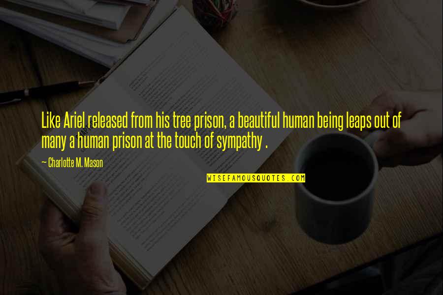 Human Touch Quotes By Charlotte M. Mason: Like Ariel released from his tree prison, a