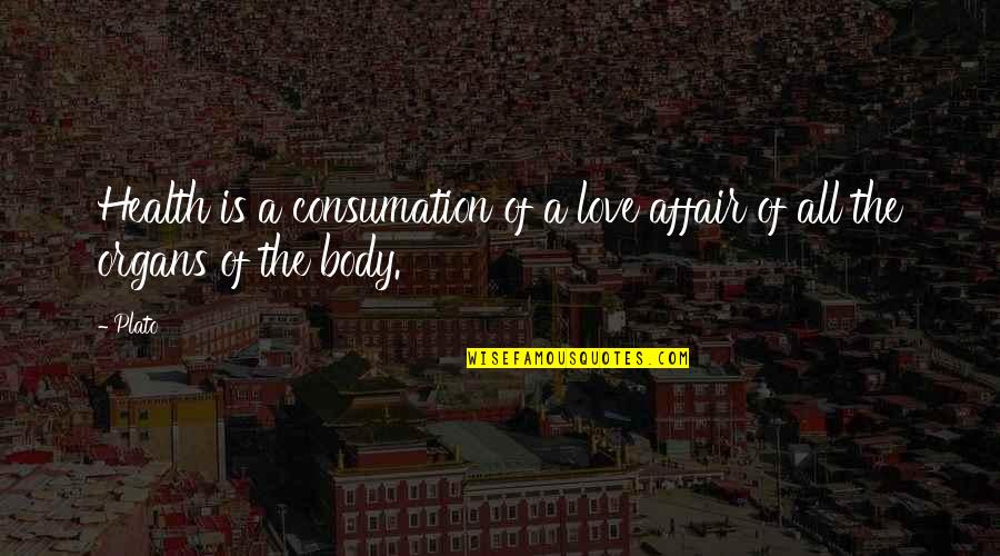 Human Trafficking In The United States Quotes By Plato: Health is a consumation of a love affair