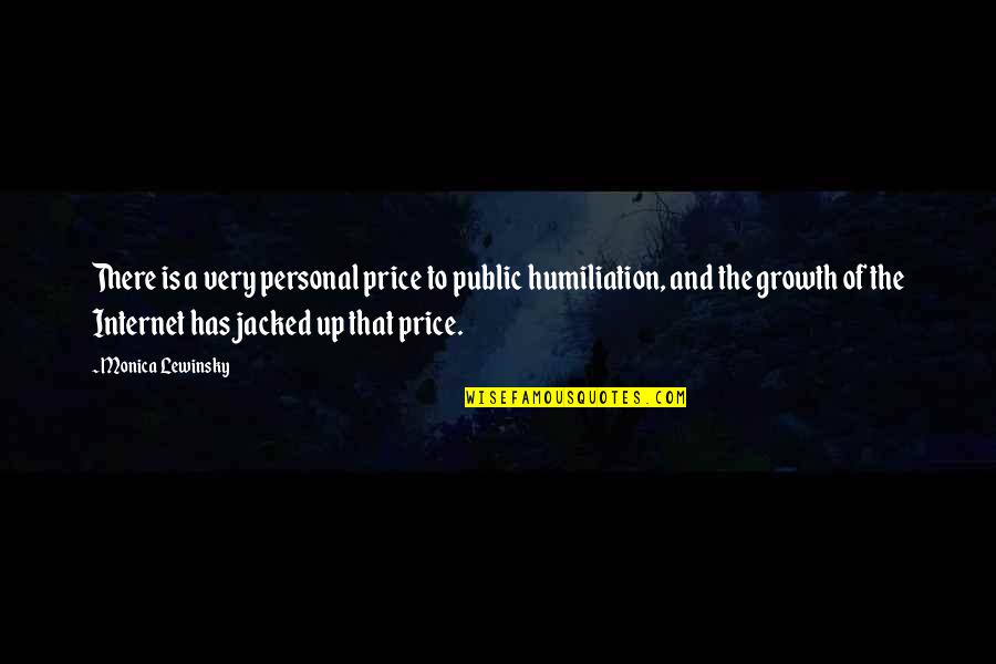 Humiliation Quotes By Monica Lewinsky: There is a very personal price to public