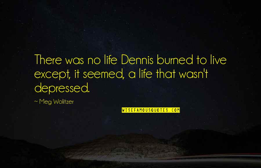 Humorous Old Age Birthday Quotes By Meg Wolitzer: There was no life Dennis burned to live