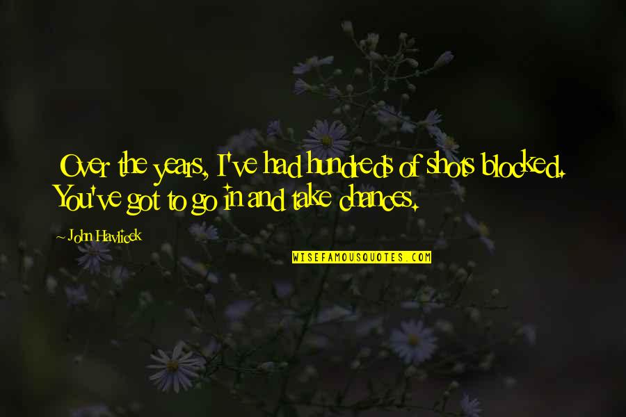 Hundreds Of Years Quotes By John Havlicek: Over the years, I've had hundreds of shots Hundreds Of Years Quotes By John Havlicek: Over the years, I've had hundreds of shots