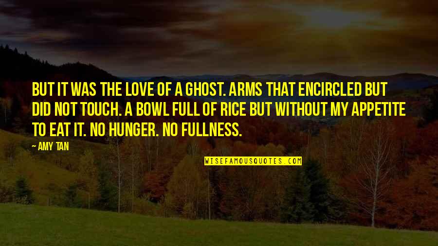 Hunger For Love Quotes By Amy Tan: But it was the love of a ghost.