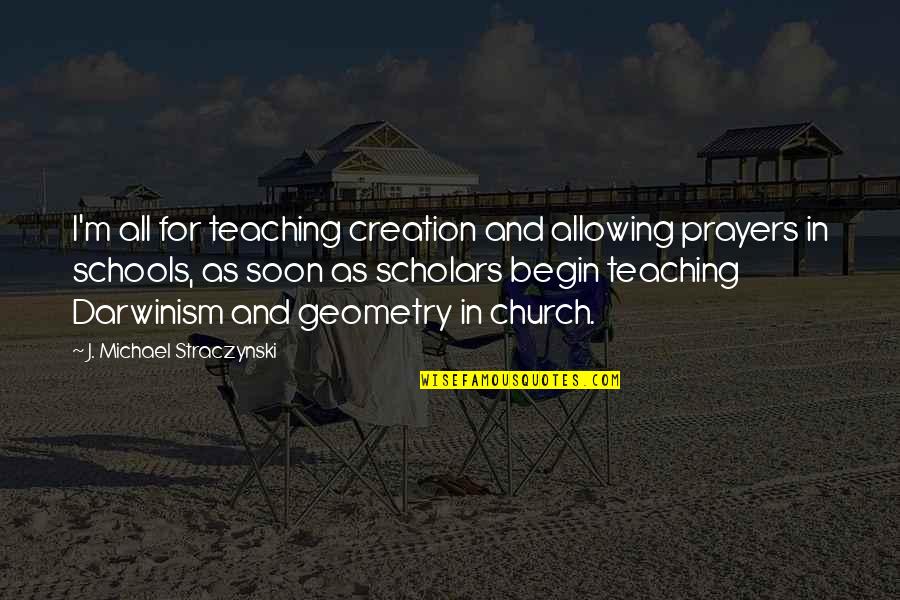 Hunger Mother Teresa Quotes By J. Michael Straczynski: I'm all for teaching creation and allowing prayers Hunger Mother Teresa Quotes By J. Michael Straczynski: I'm all for teaching creation and allowing prayers