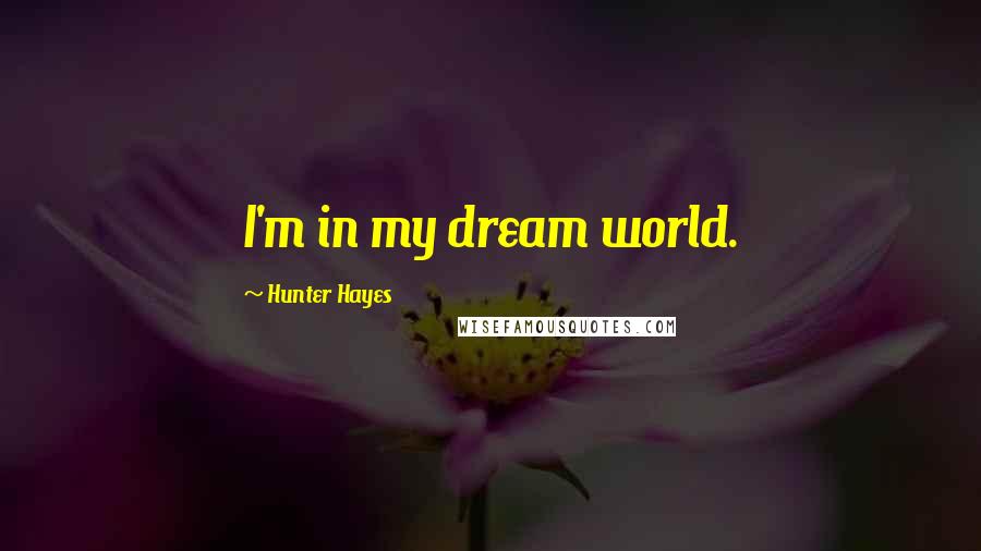 Hunter Hayes quotes: I'm in my dream world.