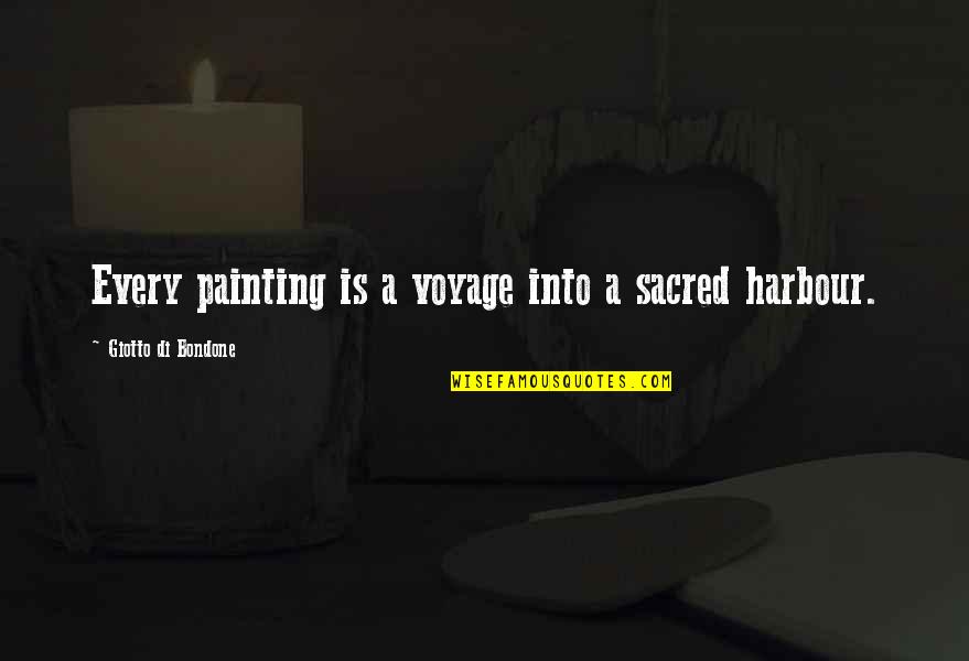 Hurring Ikea Quotes By Giotto Di Bondone: Every painting is a voyage into a sacred