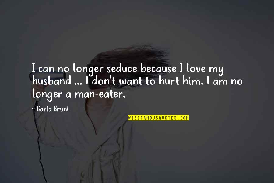 Hurt Because Of Love Quotes By Carla Bruni: I can no longer seduce because I love