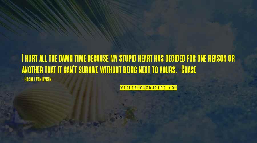Hurt By The One You Love Quotes By Rachel Van Dyken: I hurt all the damn time because my Hurt By The One You Love Quotes By Rachel Van Dyken: I hurt all the damn time because my