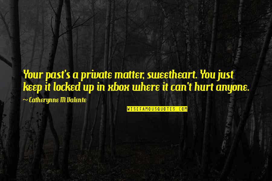 Hurt From The Past Quotes By Catherynne M Valente: Your past's a private matter, sweetheart. You just