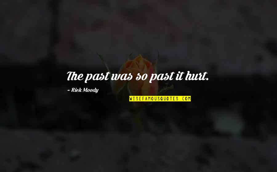 Hurt From The Past Quotes By Rick Moody: The past was so past it hurt.