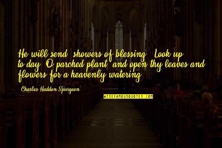 Hurting Someone With Your Words Quotes By Charles Haddon Spurgeon: He will send "showers of blessing." Look up