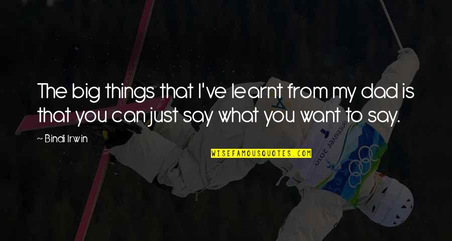 Husband Dying Quotes By Bindi Irwin: The big things that I've learnt from my Husband Dying Quotes By Bindi Irwin: The big things that I've learnt from my