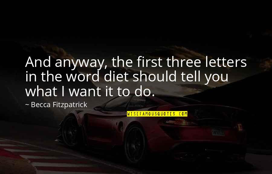 Hush Hush Quotes By Becca Fitzpatrick: And anyway, the first three letters in the Hush Hush Quotes By Becca Fitzpatrick: And anyway, the first three letters in the
