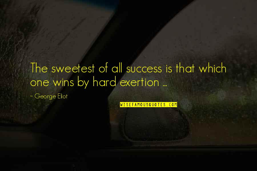 Hussainy Mezhgan Quotes By George Eliot: The sweetest of all success is that which