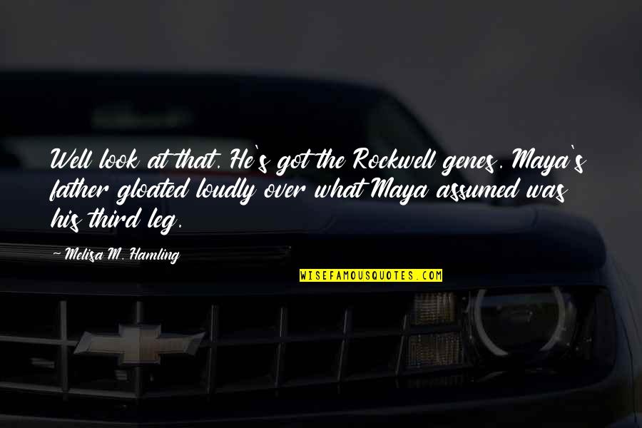 Huttentocht Quotes By Melisa M. Hamling: Well look at that. He's got the Rockwell