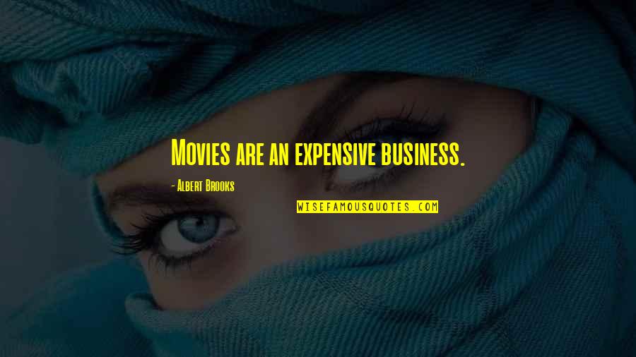 Huvitsaa Quotes By Albert Brooks: Movies are an expensive business.