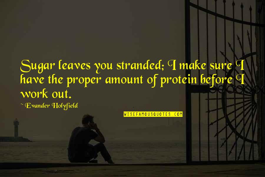 Huwag Kang Assuming Quotes By Evander Holyfield: Sugar leaves you stranded; I make sure I Huwag Kang Assuming Quotes By Evander Holyfield: Sugar leaves you stranded; I make sure I