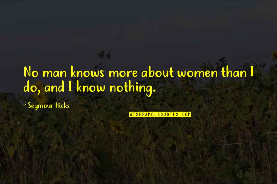 Huycke Ann Quotes By Seymour Hicks: No man knows more about women than I Huycke Ann Quotes By Seymour Hicks: No man knows more about women than I