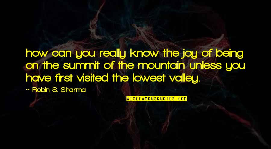 Hvale Nost Quotes By Robin S. Sharma: how can you really know the joy of Hvale Nost Quotes By Robin S. Sharma: how can you really know the joy of