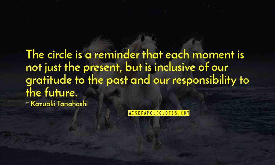 Hypercube Quotes By Kazuaki Tanahashi: The circle is a reminder that each moment