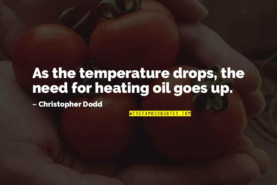 Hyperosmotic Agents Quotes By Christopher Dodd: As the temperature drops, the need for heating Hyperosmotic Agents Quotes By Christopher Dodd: As the temperature drops, the need for heating