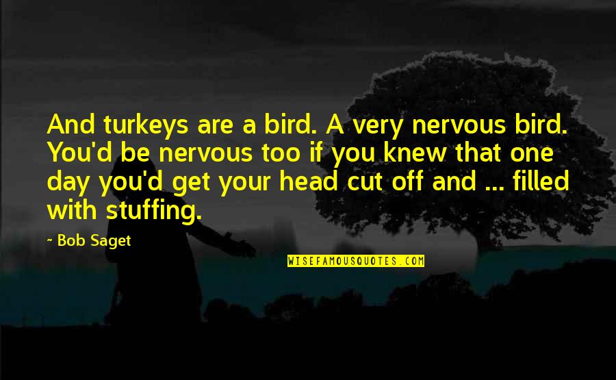 Hyperreality Theory Quotes By Bob Saget: And turkeys are a bird. A very nervous Hyperreality Theory Quotes By Bob Saget: And turkeys are a bird. A very nervous