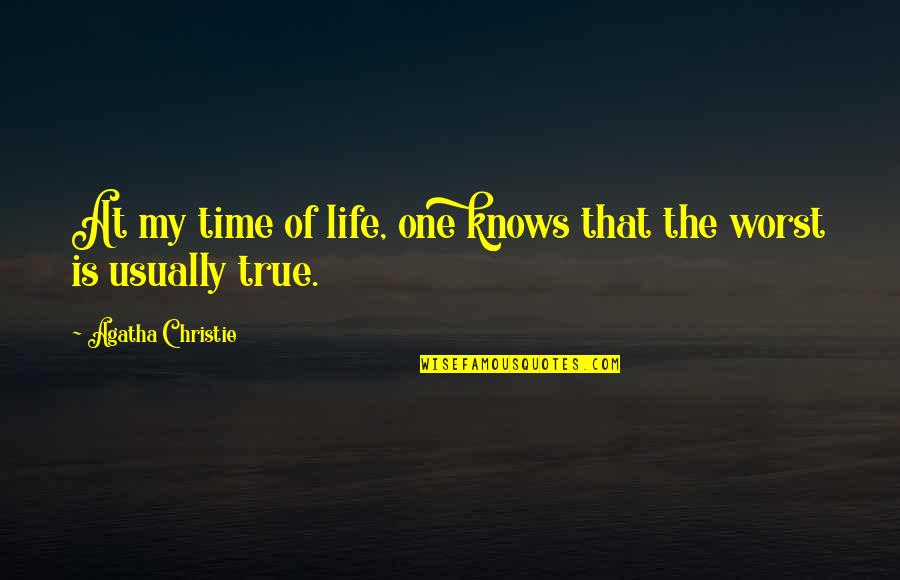 Hypnotize Love Quotes By Agatha Christie: At my time of life, one knows that