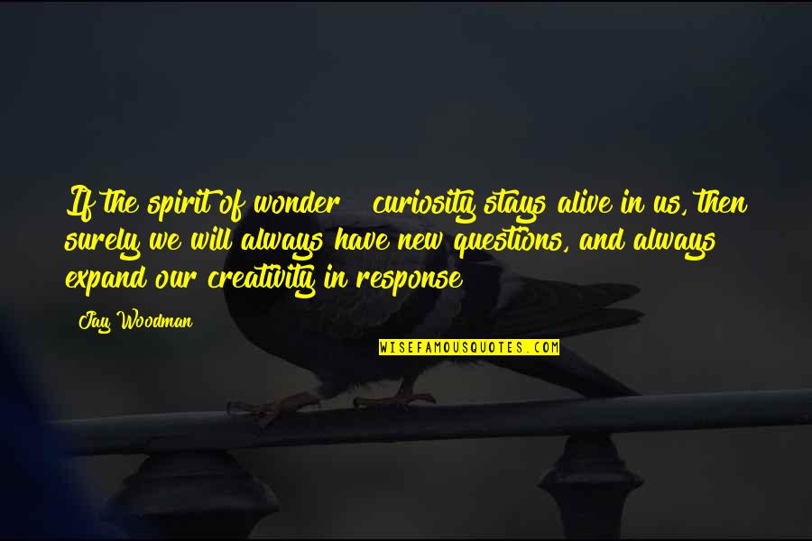 I Always Wonder If Quotes By Jay Woodman: If the spirit of wonder & curiosity stays