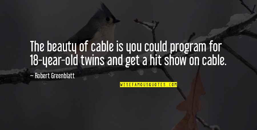 I Am 18 Year Old Quotes By Robert Greenblatt: The beauty of cable is you could program
