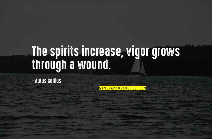 I Am A Soldier Born To Die Quotes By Aulus Gellius: The spirits increase, vigor grows through a wound. I Am A Soldier Born To Die Quotes By Aulus Gellius: The spirits increase, vigor grows through a wound.