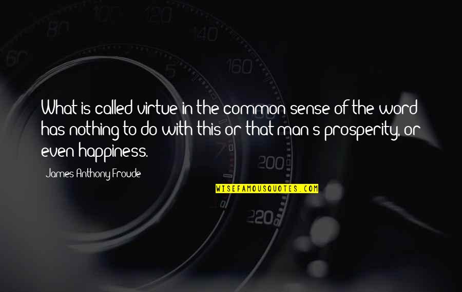 I Am Common Man Quotes By James Anthony Froude: What is called virtue in the common sense