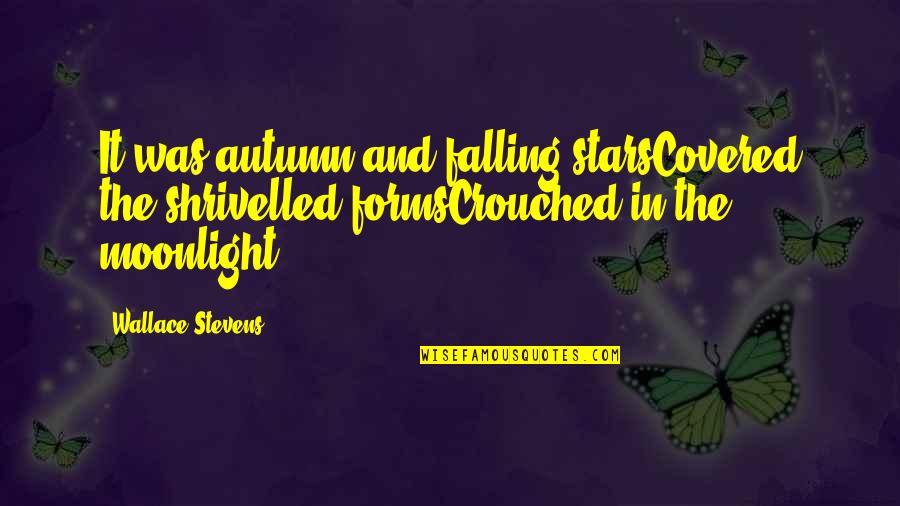 I Am Falling For U Quotes By Wallace Stevens: It was autumn and falling starsCovered the shrivelled I Am Falling For U Quotes By Wallace Stevens: It was autumn and falling starsCovered the shrivelled