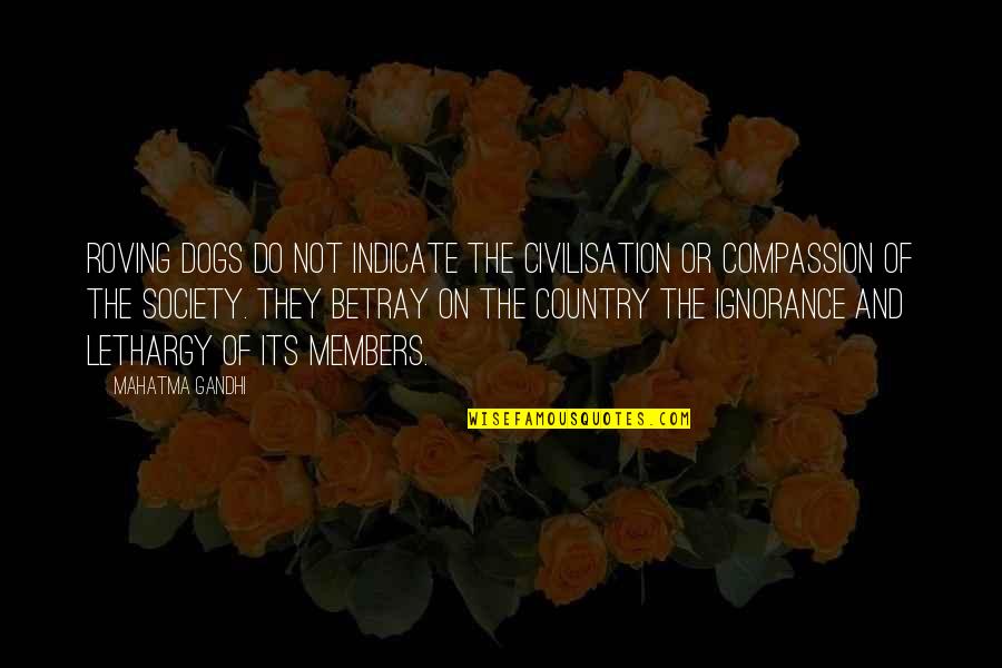 I Am Feeling Homesick Quotes By Mahatma Gandhi: Roving dogs do not indicate the civilisation or