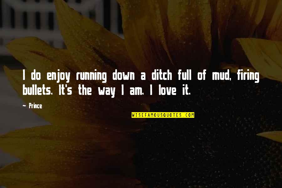 I Am Full Of Love Quotes By Prince: I do enjoy running down a ditch full