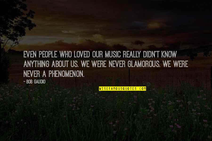 I Am Glamorous Quotes By Bob Gaudio: Even people who loved our music really didn't
